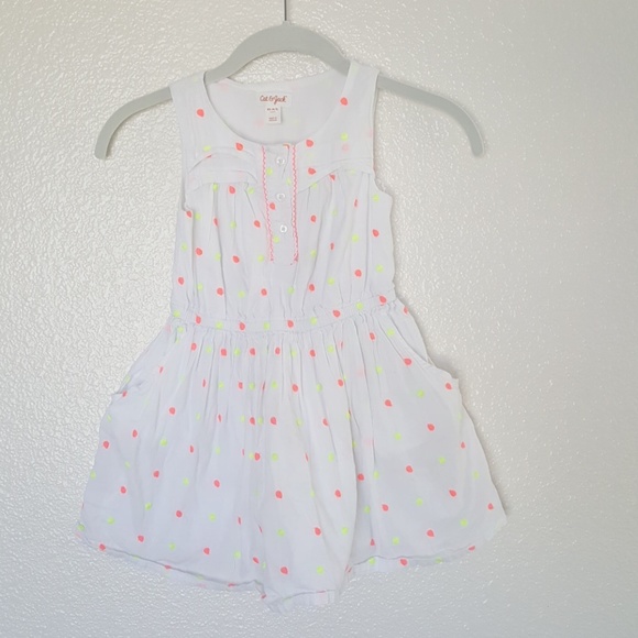 Cat & Jack Other - Cat & Jack Neon Polka-Dot dress